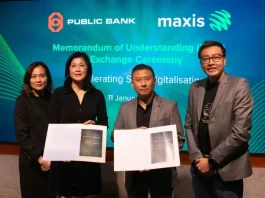 Maxis and Public Bank Bhd. (Public Bank) are collaborating to further accelerate digital adoption among Malaysian small and medium enterprises (SMEs). Through the collaboration, which was formalised during a Memorandum of Understanding (MoU) exchange ceremony, both companies will embark on a joint awareness programme to promote digitalisation among SMEs.