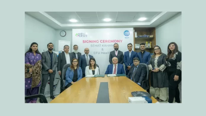 Sehat Kahani, Pakistan's premier digital healthcare platform has teamed up with EFU Health Insurance Limited (formerly Allianz EFU Health Insurance) is Pakistan's First specialized health insurance company.