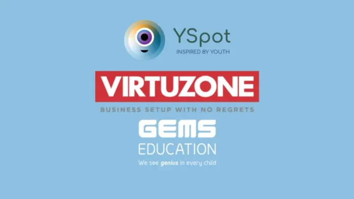 Yspot, The UAE's only specialised internship platform based on skillsets announces a strategic partnership between its existing partner Virtuzone,The first, fastest-growing and most trusted Company Formation Specialist in the UAE. Business setup with no regrets, and GEMS Education, one of the world’s oldest and largest K-12 private education providers.