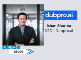 Dubpro.ai, advanced AI + Human-in-the-loop video dubbing platform has secured $500k funding in seed round from Venture Catalysts. Anicut Capital, 9Unicorns, and JJFO and FirstCheque also participated in the seed round.