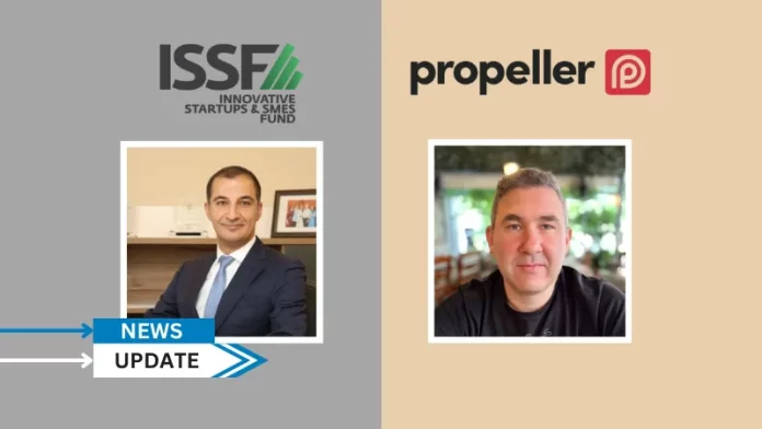 The Innovative Startups and SMEs Fund (ISSF) of Danan has committed an additional $5 million to Propeller's second fund, up from the original $3.5 million.