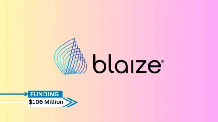 The international artificial intelligence computing company Blaize revealed that it had raised $106 million from investors, including Temasek, the state investment corporation in Singapore.