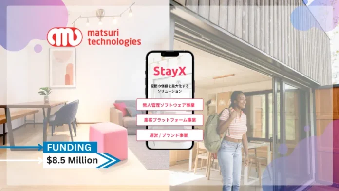 StayX supplier Matsuri Technologies, based in Tokyo, has successfully concluded its Series D investment round, generating about USD 8.5 million. Along with returning investors, new investors also participated in the round, including Vertex Ventures Southeast Asia and India.