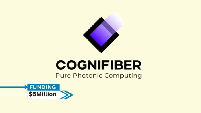 CogniFiber, a firm creating DeepLight, a photonic computing technology for artificial intelligence (AI), announced on Thursday that a $5 million investment round has concluded.