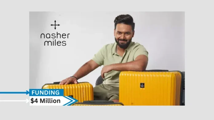 Digital-first luggage company Nasher Miles has secured $4 million in its bridge round to Series A, with participation from Singularity Early Opportunities Fund, Mohit Goyal (CVC Capital Partners), Sulabh Arya (Goldman Sachs Growth Equity), and Narendra Rathi (SoftBank Vision Fund), among others.