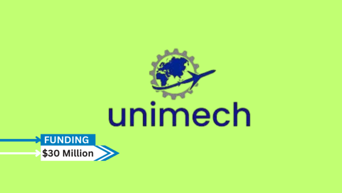 Unimech Aerospace, based in Bengaluru, declared, that it has secured around $30 million in a new investment round from investors that include Steadview Capital Mauritius Limited, ValueQuest Scale Fund, and Evolvence India Fund IV Ltd.