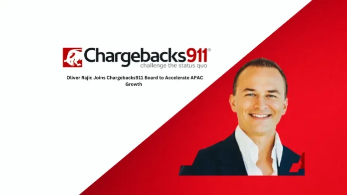 The industry-leading chargeback technology platform, announced that Oliver Rajic, a payments entrepreneur, has become a director on the board.