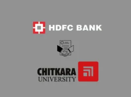 Chitkara University has partnered with HDFC Bank, a major Indian bank. This strategic partnership will connect academia and industry, giving students the skills and information they need to succeed in today's global market.