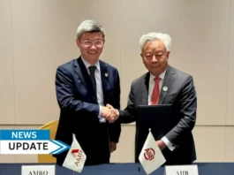 The Asian Infrastructure Investment Bank (AIIB) and the ASEAN+3 Macroeconomic Research Office (AMRO) signed a memorandum of understanding (MOU) to enhance cooperation aimed at fostering regional macroeconomic resilience and sustainable development.