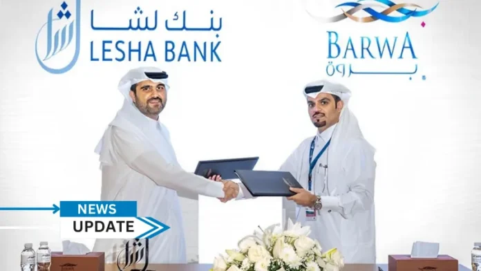 Lesha Bank LLC (Public) (“Lesha Bank” or the “Bank”) signed two memorandums of understanding (MoU) with Barwa Real Estate and its subsidiary Waseef, on the second day of Cityscape Qatar 2024.