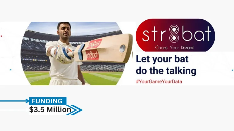 The Bengaluru-based Sportstech startup Str8bat has secured $3.5 Million in a Series A funding round led by Exfinity Venture Partners, with participation from RTL, Eternal Capital, and VCats Group, along with existing investors Techstars and SucSEED Indovation Fund.