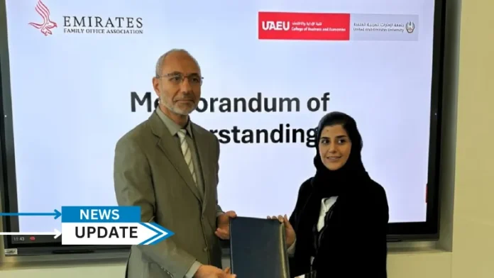 The Emirates Family Office Association, an independent non-profit association, announced a strategic partnership with United Arab Emirates University (UAEU), the UAE’s flagship university, to advance research on family offices.