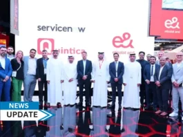 e& UAE, telecom arm of e& today announced a multi-year technology transformation program in partnership with ServiceNow, the AI platform for business transformation, and Quintica, a leading technology consulting company and Elite ServiceNow partner across the Middle East and Africa.