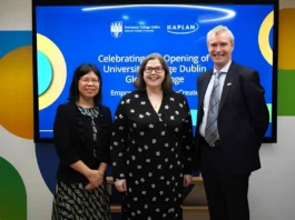 University College Dublin (UCD) and Kaplan (Singapore) have officially launched the new University College Dublin Global Lounge at Kaplan City Campus @ Wilkie Edge [1]. This launch represents another significant milestone in the longstanding strategic partnership between UCD and Kaplan.