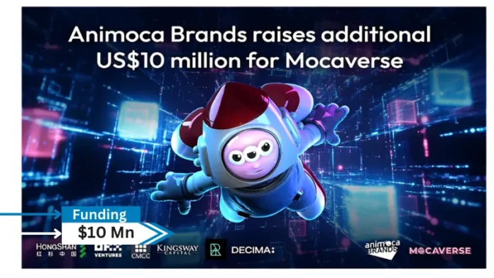 Animoca Brands Corporation Limited, the company advancing digital property rights for the open metaverse, today announced an additional tranche of funding of US$10 million for Mocaverse, following the previous investments totaling US$31.88 million already announced last year (see announcement of 08 December 2023) to build out the interoperable infrastructure tech stack for consumer crypto adoption with large user base ecosystems.