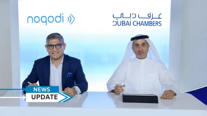 Dubai Chambers has signed a Memorandum of Understanding (MoU) with the financial technology company “noqodi” to develop digital payment solutions for the services it provides to the business community. The agreement comes as part of the chambers’ efforts to support the ‘Cashless Dubai’ strategy, which aims to enable seamless and secure digital payment solutions across the public and private sectors.