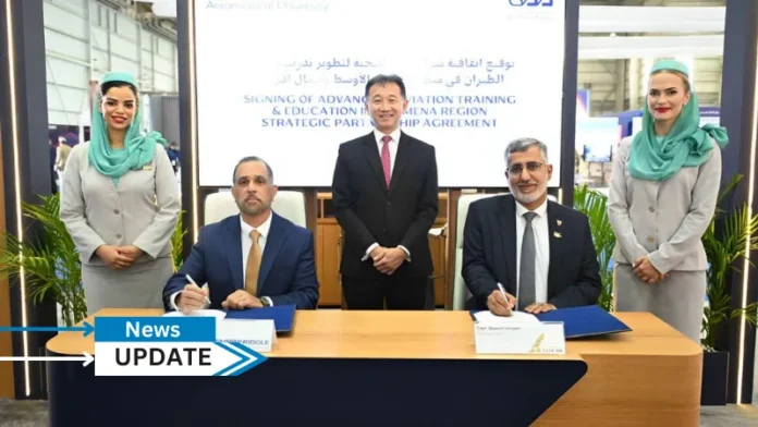 Gulf Aviation Academy (GAA), the training arm of Gulf Air Group, has signed a commercial training agreement with Embry-Riddle Aeronautical University to expand aviation training and education opportunities in the region and beyond.