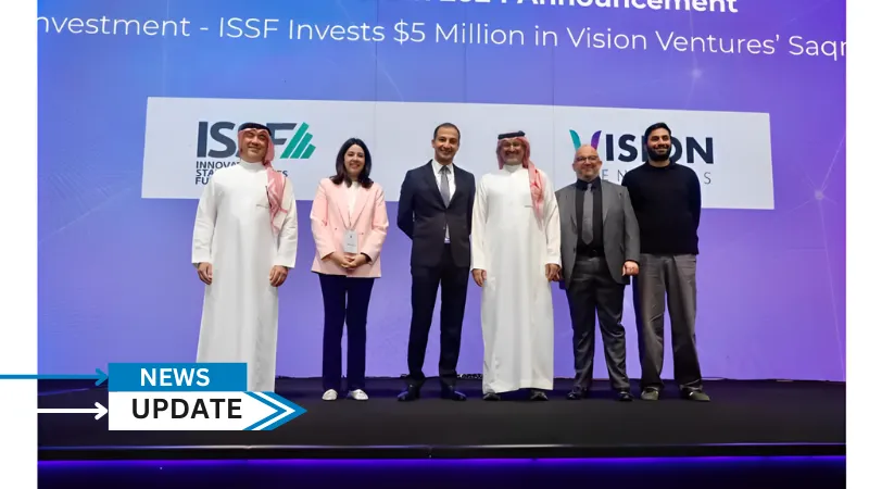 Innovative Startups & SMEs Fund (ISSF), has announced a $5 Million investment in Vision Ventures' Saqr Fund II. Saqr Fund II aims to support early-stage startups through pre-seed, seed, series A, and pre-series B stages.