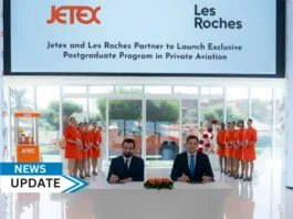 Les Roches has partnered with Jetex to launch a one-of-a-kind Postgraduate Program in Private Aviation. This innovative program is crafted to meet the growing demand for highly skilled professionals in the private aviation sector, providing students with a unique opportunity to acquire the expertise required to thrive in this dynamic industry and preparing them for pivotal career roles.