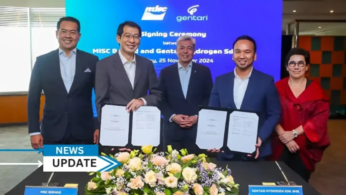 MISC Berhad (MISC), a global leader in energy-related maritime services, has entered into a Strategic Collaboration Agreement with clean energy solutions provider Gentari Sdn Bhd (Gentari) through Gentari Hydrogen Sdn Bhd, to jointly explore the development of integrated shipping and floating solutions for clean ammonia, targeted for completion earliest by 2027.