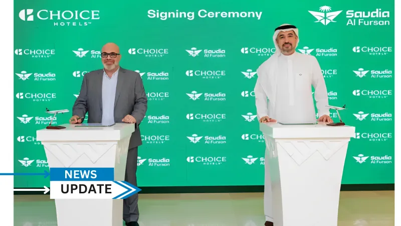 Saudia, the national flag carrier of Saudi Arabia, has announced a partnership between AlFursan loyalty program and Choice Hotels, enabling AlFursan members to join Choice Privileges, the loyalty program of Choice Hotels.