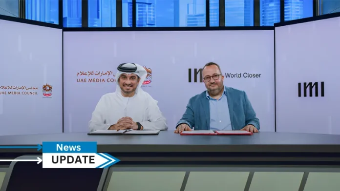 The UAE Media Council has signed a cooperation agreement with IMI, a prominent global private sector media group, as part of its ongoing efforts to foster national talent in the media industry and bolster its role in developing the media infrastructure and elevating the sector’s global competitiveness.