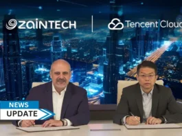 ZainTECH, the integrated digital solutions provider of Zain Group, announces a compelling collaboration with Tencent Cloud, a global technology leader, to further enrich digital transformation initiatives across the Middle East and North Africa (MENA) through the integration of Tencent Cloud's cutting-edge Digital Twin technology onto ZainTECH’s enterprise solutions.