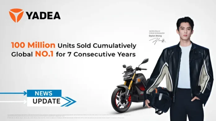 Yadea, the world's leading electric two-wheeler brand, has reached an extraordinary milestone, surpassing 100 million global sales of electric two-wheelers. Alongside this remarkable achievement, Yadea officially announced Dylan Wang as its global brand ambassador. These important moments mark a new era and a new height in Yadea's development.