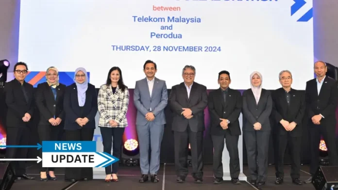 TM (Telekom Malaysia Berhad)has announced a strategic partnership with Perodua to advance electric vehicle (EV) development, digital innovation, and sustainable growth, aligning with Malaysia’s vision to create a high-value, competitive automotive sector under the New Industrial Master Plan 2030 (NIMP 2030).