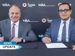 NAIA Developments has signed a strategic partnership with Vodafone Egypt to offer the latest high-speed internet, digital television broadcasting, and landline services—collectively known as "Triple Play “across its various projects.