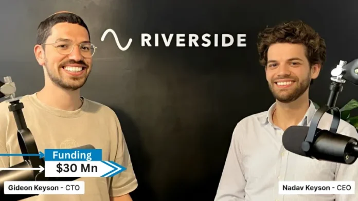 Israel-based Podcast recording platform Riverside has secured $30 million in a Series C funding round led by Zeev Ventures, with participation from Seven Seven Six, and angel investor Sam Lessin.