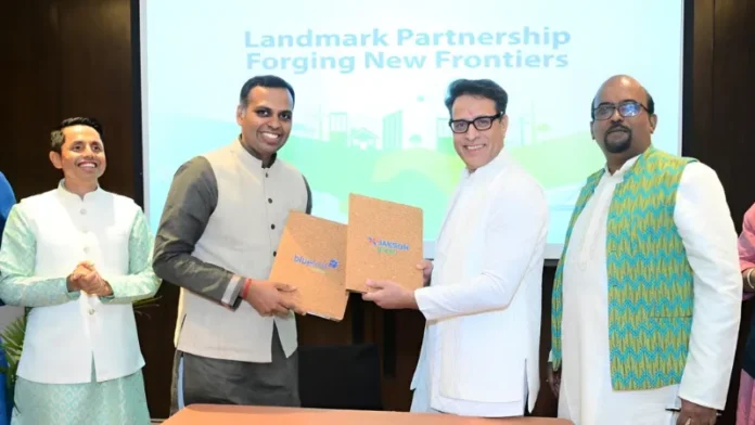 Blueleaf Energy (Blueleaf), a pan-Asian renewable energy platform owned by a Macquarie Asset Management managed fund, and Jakson Green (JGPL), a leading new energy transition platform, today announced their strategic partnership with a 1-gigawatt (GW) solar portfolio in Rajasthan, representing an investment of USD 400 million. The partnership will focus on jointly developing and building gigawatt-scale green energy projects in India.