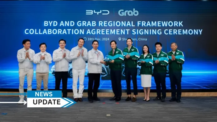 Grab, a leading superapp in Southeast Asia, and BYD have announced a regional partnership to expand access to up to 50,000 BYD electric vehicles (EVs) to Grab’s driver-partners across Southeast Asia, while increasing the availability of green vehicles to Grab users.