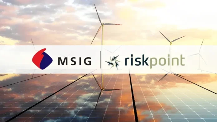 MSIG Asia Pte Ltd (“MSIG”), a leading general insurance brand in the region, and The RiskPoint Group (“RiskPoint”), one of Europe’s largest Managing General Underwriters specialising in renewable energy, have announced a strategic partnership to advance renewable energy insurance in Asia Pacific.