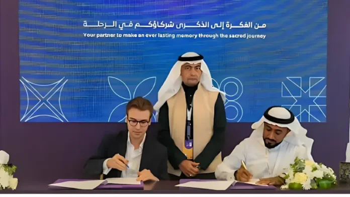 UmrahCash, a pioneering fintech platform, has signed a Memorandum of Understanding (MoU) with the Muttawffys of Arabs Hajj Company (Ashraqat). The signing ceremony took place during the Hajj Conference and Exhibition, the prestigious fourth edition organized by the Ministry of Hajj and Umrah under the patronage of The Custodian of the Two Holy Mosques, King Salman Bin Abdulaziz Al Saud.