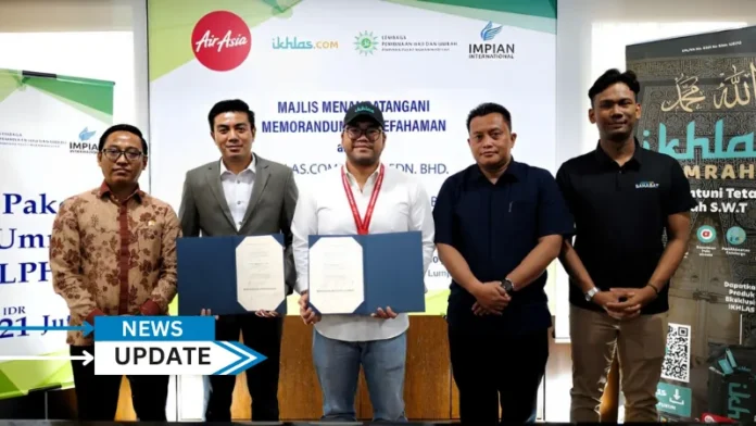 Ikhlas Com Travel & Umrah Sdn Bhd (ikhlas.com) has signed a partnership agreement with the Hajj and Umrah Development Institute (LPHU) of Muhammadiyah and Impian International Sdn Bhd to amplify its efforts in servicing more umrah pilgrims from Indonesia.