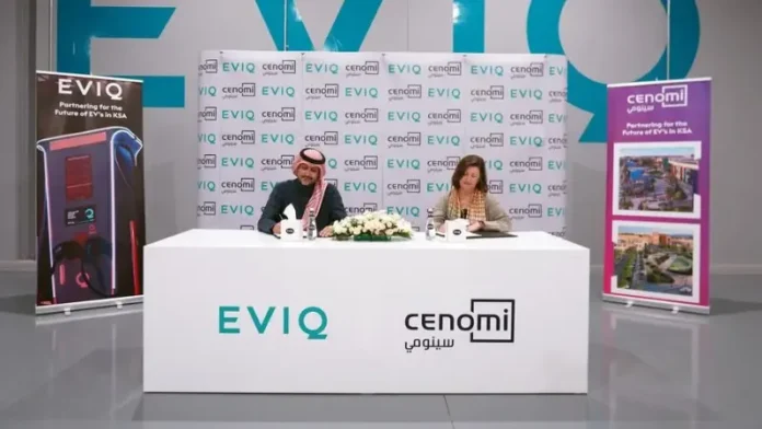 Cenomi Centers, the leading owner, operator and developer of contemporary lifestyle centers in Saudi Arabia, has signed a deal with the Electric Vehicle Infrastructure Company (EVIQ) to roll out fast-charging hubs for electric vehicles (EV) across its centers, transforming the sustainability prospects of the Kingdom.