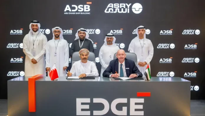 EDGE Group entity Abu Dhabi Ship Building (ADSB) the region’s leader in the design, construction, repair, maintenance, refit and conversion of naval and commercial vessels, today signed a Memorandum of Understanding (MoU) with Arab Shipbuilding and Repair Yard (ASRY), the Arabian Gulf's leading maritime repair and fabrication facility based in Bahrain. The two entities will work together to build new naval auxiliary vessels and port crafts and constitute a joint committee to assess the feasibility of each project.