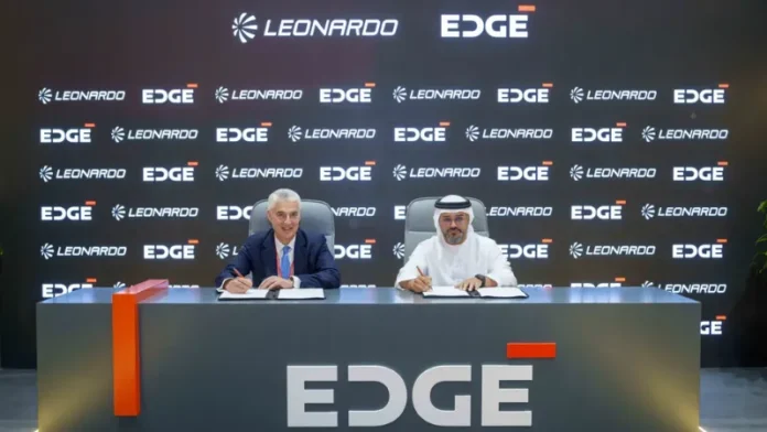 EDGE, one of the world’s leading advanced technology and defence groups, and Leonardo, a major global industrial group that builds technological capabilities in aerospace, defence, and security, have signed a groundbreaking collaboration agreement to further enhance their partnership in developing solutions across six critical domains. The agreement aims to strengthen existing synergies and capitalise on new complementary opportunities for deeper cooperation.