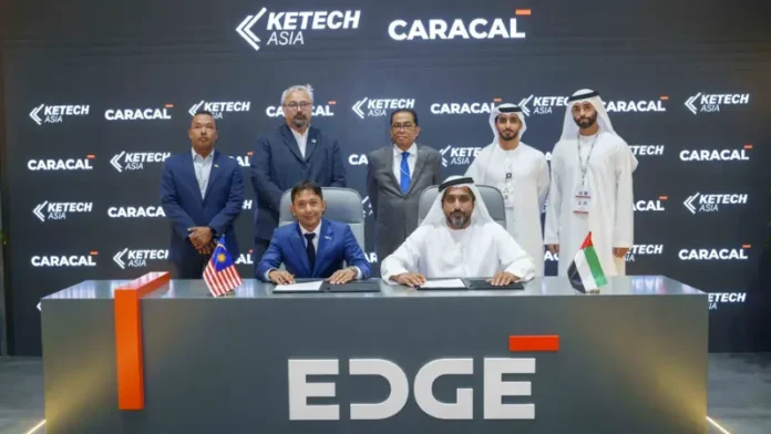 CARACAL, a regional leader in high-performance small arms within EDGE, one of the world’s leading advanced technology and defence groups, signed an agreement with Ketech Asia, an advanced ammunition producer and small arms solutions provider, for the assembly and manufacturing of CARACAL’s CAR 816 assault rifle in Malaysia.