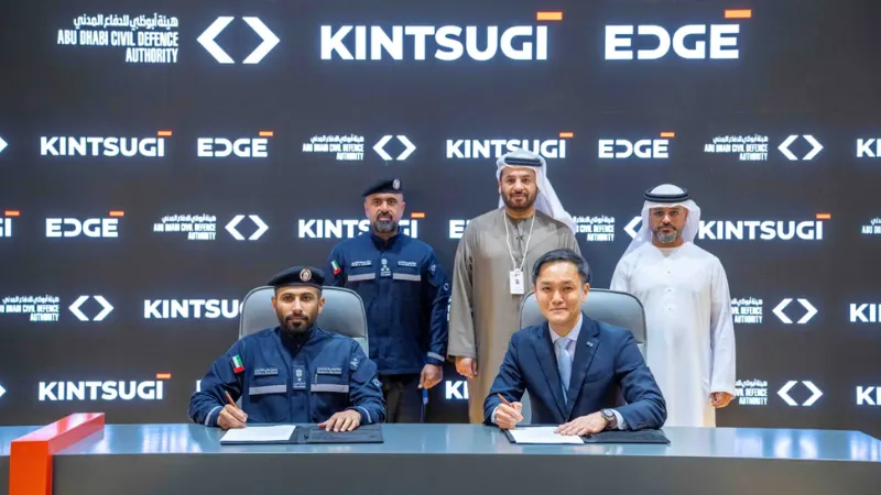 EDGE, one of the world’s leading advanced technology and defence groups, Kintsugi Holding, a technology company that delivers game-changing, competitive and highly reliable products and systems to customers in both the public and private sectors, and the Abu Dhabi Civil Defence Authority (ADCDA), the government entity responsible for fire safety, emergency response, and disaster management, have signed a memorandum of understanding (MoU) to jointly augment Abu Dhabi’s emergency response infrastructure.