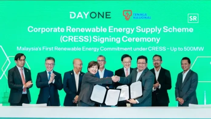 DayOne Signs Deal with TNB to Get 500MW of Green Energy