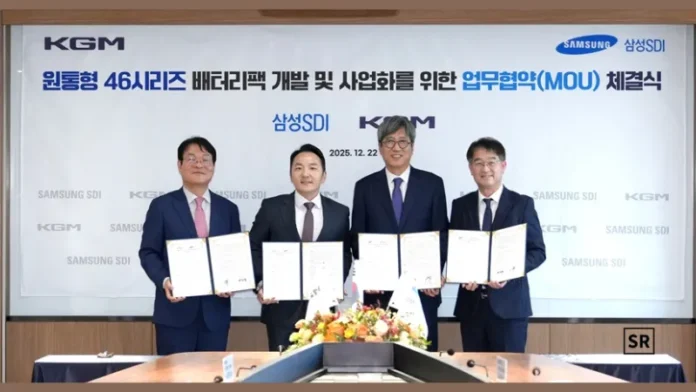 Samsung SDI Partners with KGM to Develop Next-Gen EV Batteries