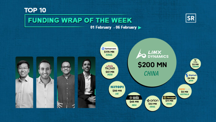 Funding Wrap of The Week Asian Startups Funding Roundup 01 February – 06 February
