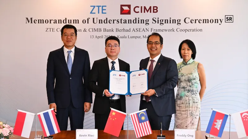 ZTE, CIMB Expand Partnership for 5G and Digital Infrastructure