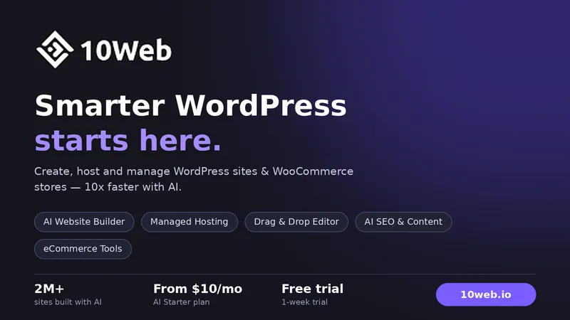 10Web – Best for WordPress Websites