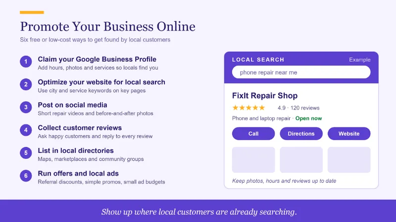 Promote Your Business Online