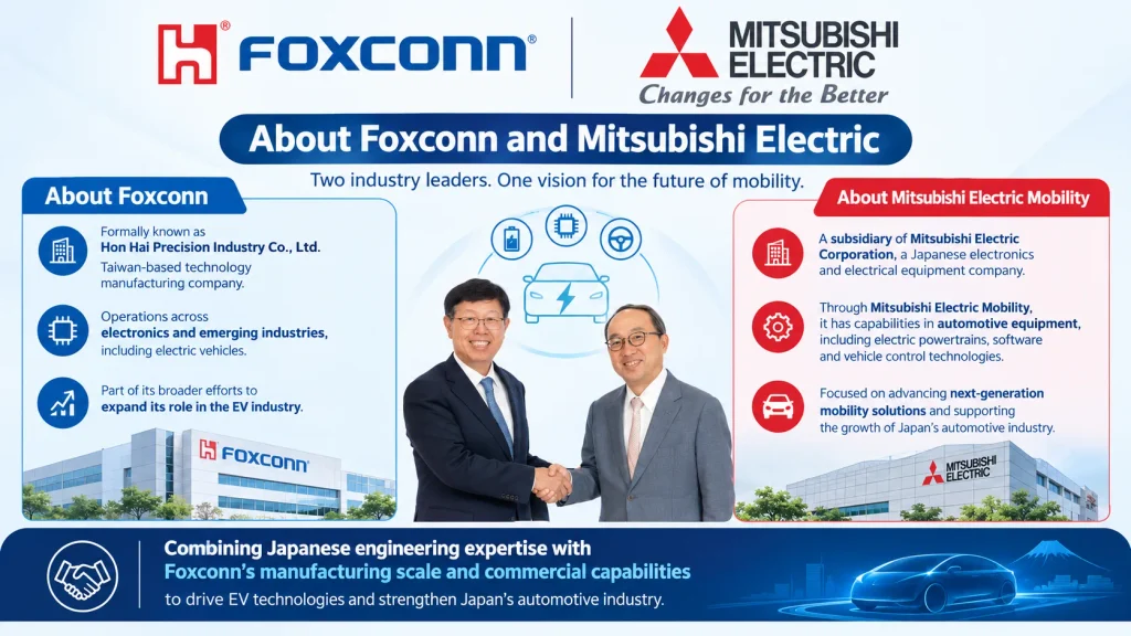 About Foxconn and Mitsubishi Electric
